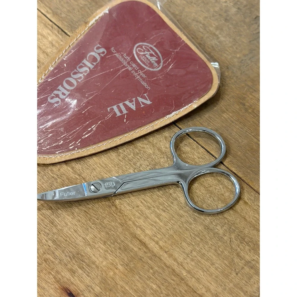 Fuller Brush 150 Vintage Nail Scissors Curved Blade with  Case